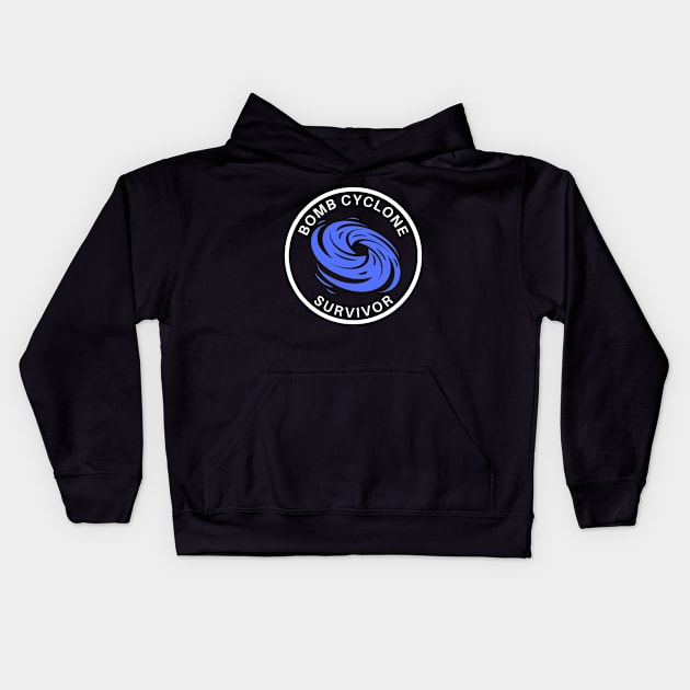 Bomb Cyclone - Survivor Kids Hoodie by MtWoodson